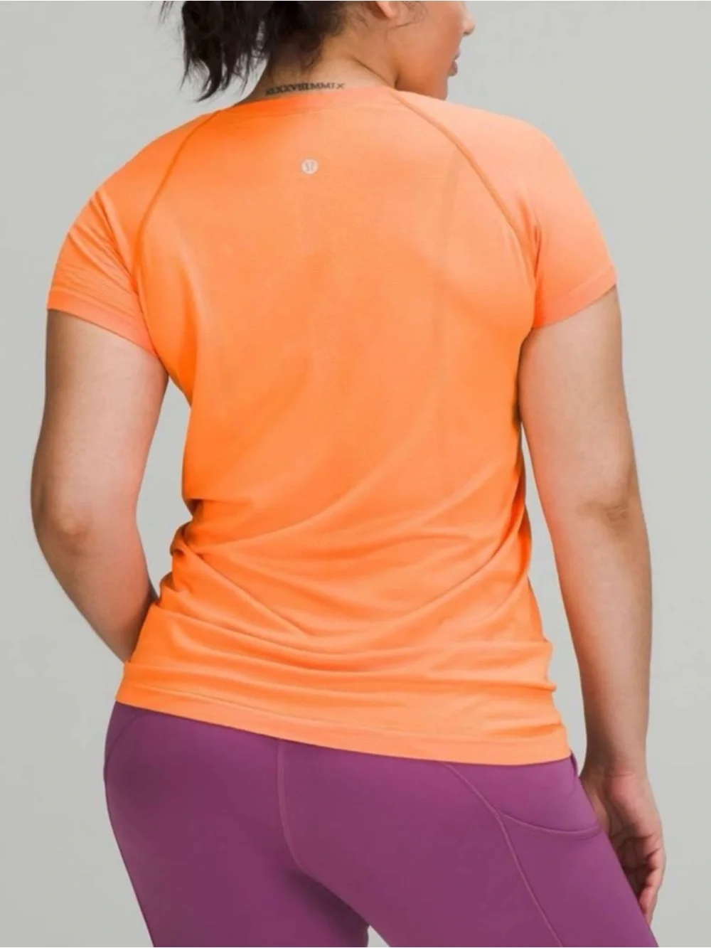Lululemon Swiftly Tech Short Sleeve Shirt 2.0 Sz 14 In Orange Soda / Orange Soda